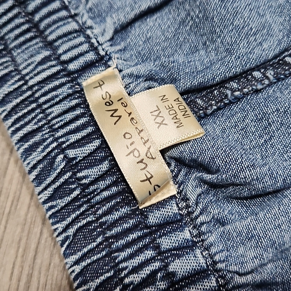 Studio West Patchwork Denim Maxi Skirt - image 3